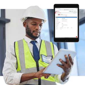 Maintenance manager using MPulse CMMS software to review and assign a digital work order