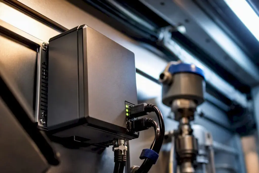 Industrial sensor and gateway in instrumentation bay
