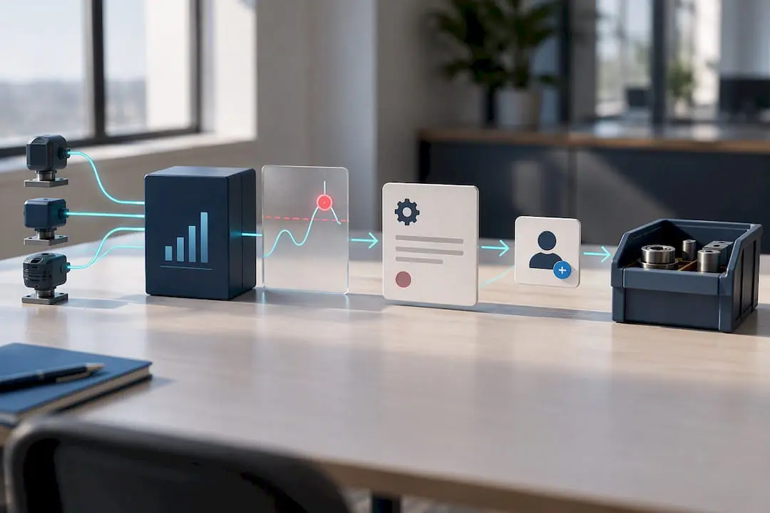 Sensor data becoming an automated work order