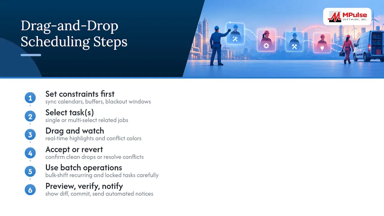How to Schedule and Reschedule With Drag and Drop — overview diagram