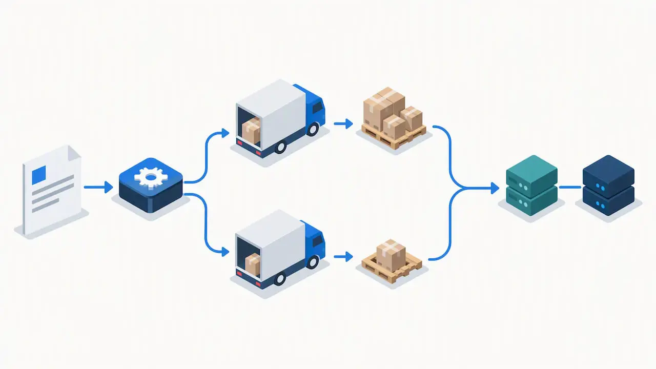 Pilot integration handling split shipments