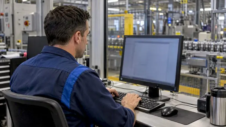 Engineer reviewing a maintenance signal mapping