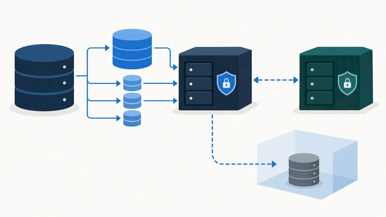 Backup copies routed to a separate restore test environment