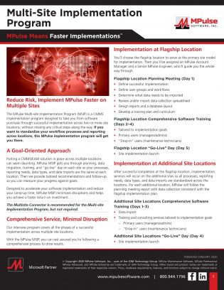 Multi-site Implementation Program Datasheet