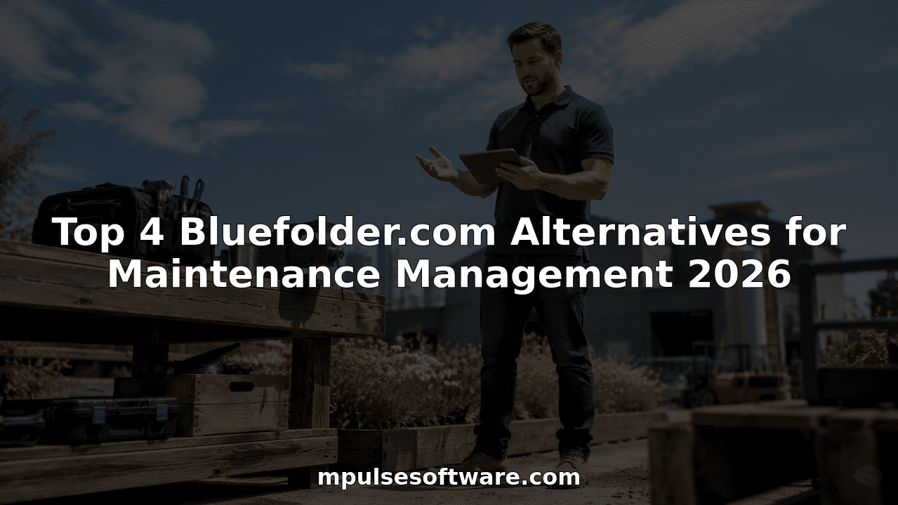 Maintenance manager using software tablet at desk