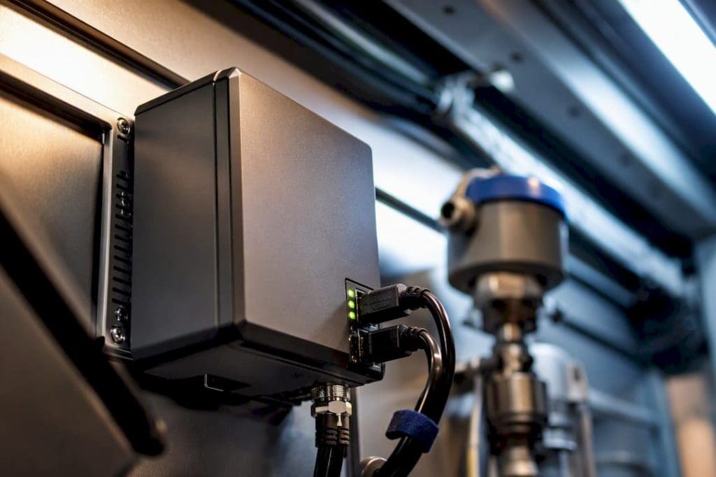 Industrial sensor and gateway in instrumentation bay