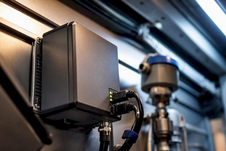 Industrial sensor and gateway in instrumentation bay